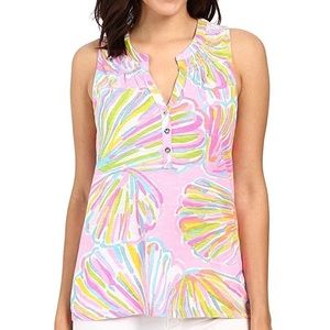 Lilly Pulitzer Essie Tank Shellabrate Seashells